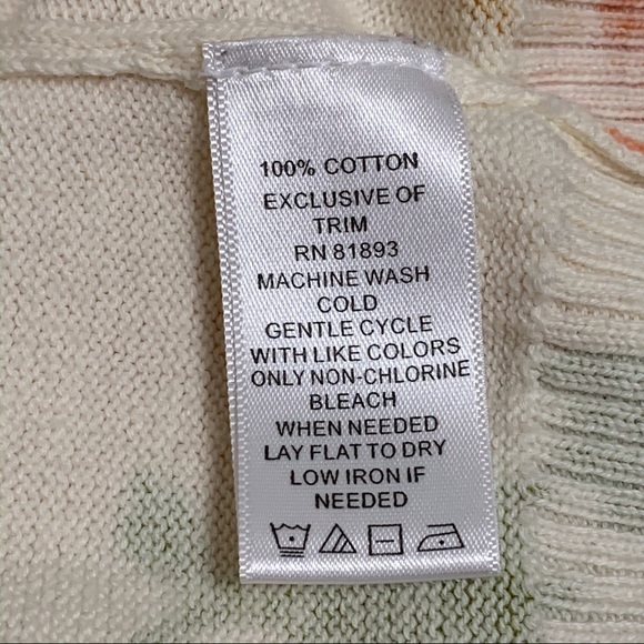 Isaac Mizrahi 3/4 Sleeve Floral Button Up Cardigan - Picture 5 of 5